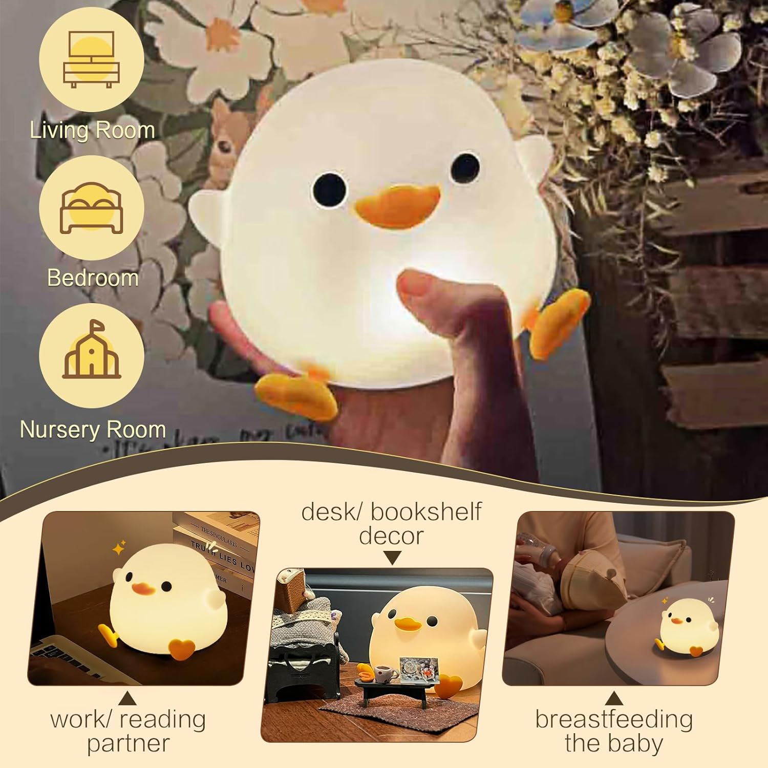 Cute Duck Night Light