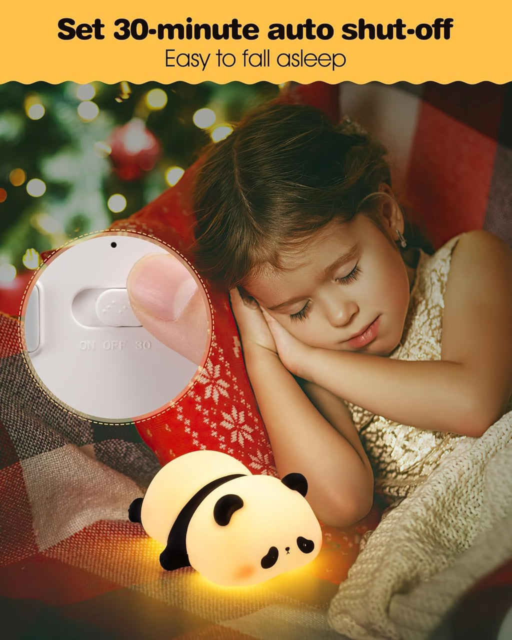 Panda Night Light for Kids
