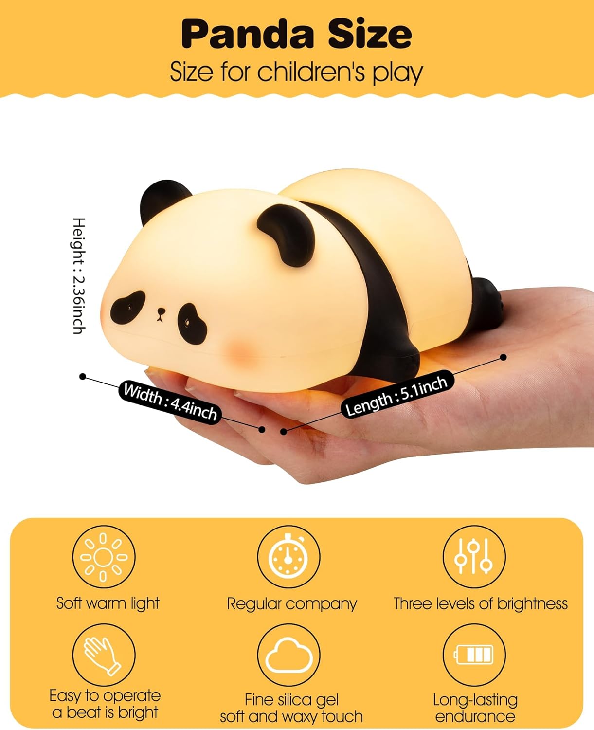 Panda Night Light for Kids